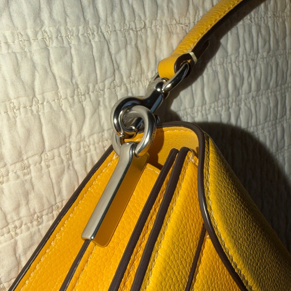 Coach Tabby Pebbled Leather Shoulder Bag with Removable Strap - Picture 4 of 11